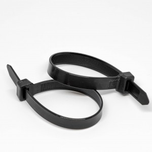 4.8mm x 250mm Black Cable Ties 100pcs